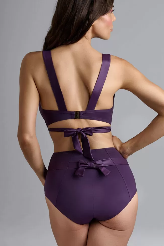 Marlies Dekkers Lingerie cache-coeur-highwaist-bikini-briefs deeppurple Best Sale