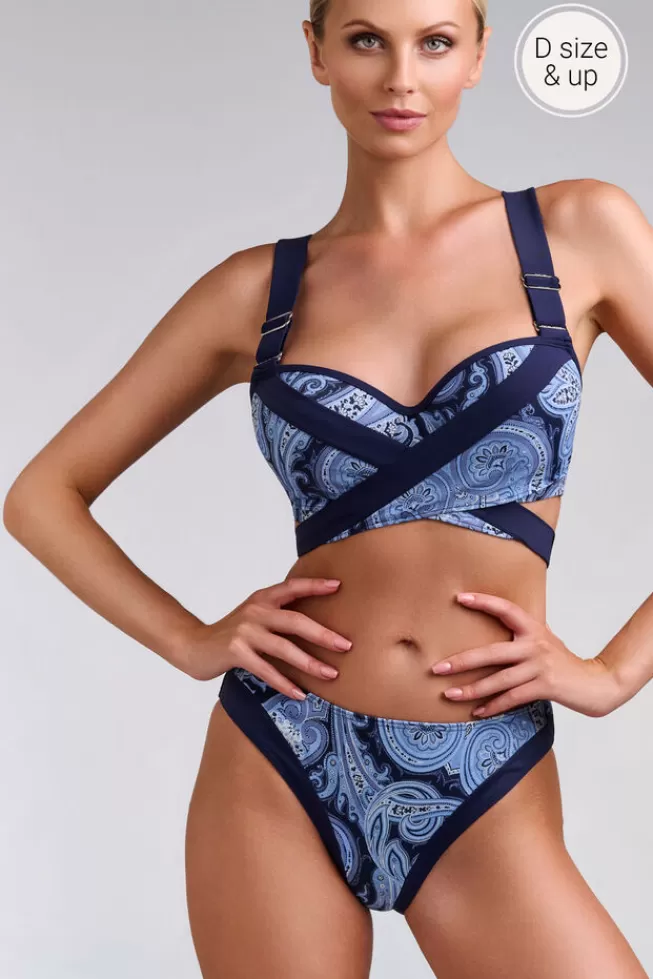 Marlies Dekkers Lingerie cache-coeur-plunge-balcony-bikini-top paisleyprint Best