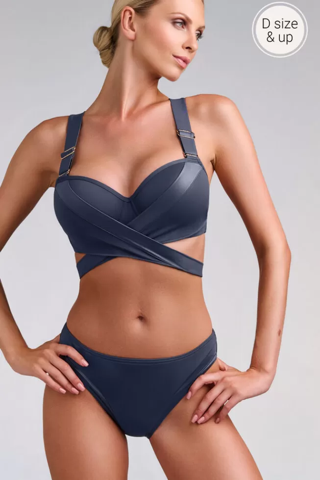 Marlies Dekkers Lingerie cache-coeur-plunge-balcony-bikini-top steelgrey Cheap