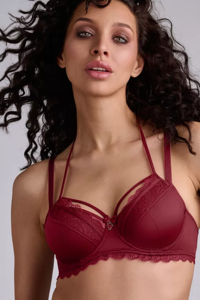 Marlies Dekkers Lingerie carita-unpadded-balcony-bra cabernetredandlace Hot