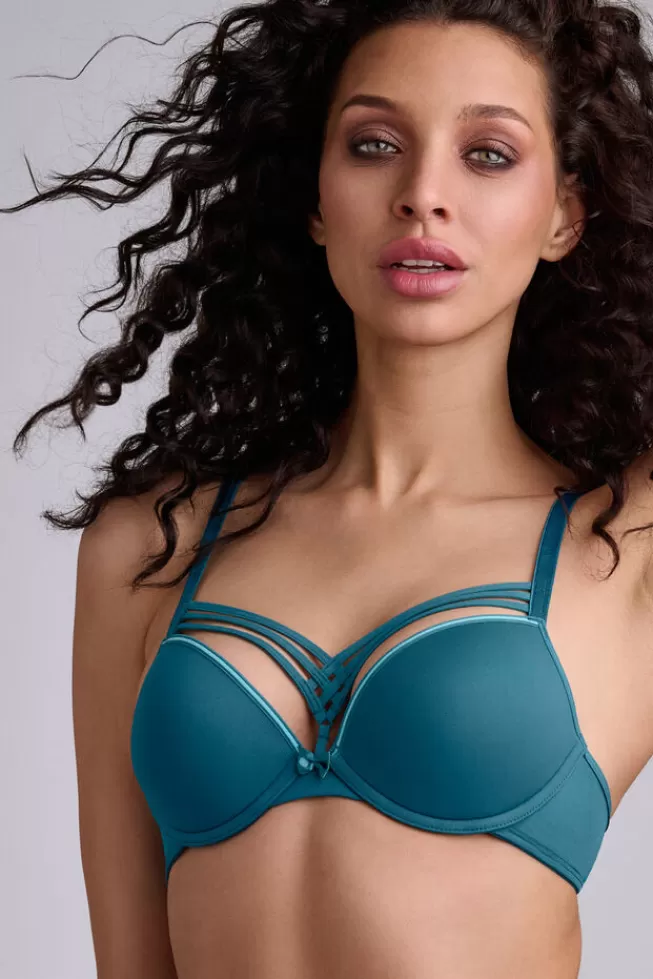 Marlies Dekkers Lingerie dame-de-paris-push-up-bra petrolandlightblue Fashion