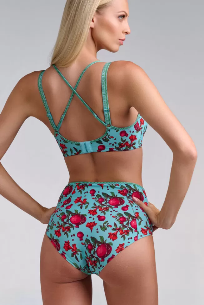 Marlies Dekkers Lingerie forbidden-fruit-high-waist-briefs pomegranateprint Cheap