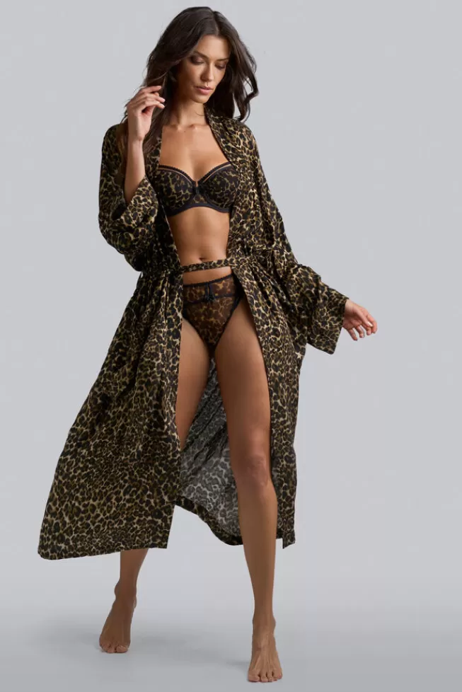 Marlies Dekkers Lingerie peekaboo-kimono leopardprint Discount