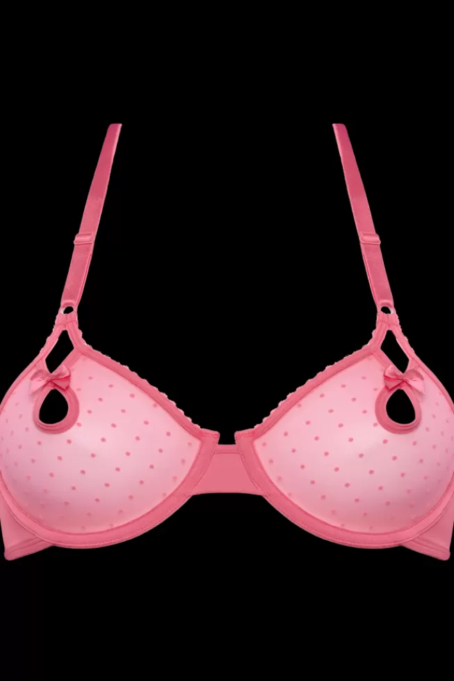 Marlies Dekkers Lingerie peekaboo-unpadded-plunge-balcony-bra pinklemonade Cheap