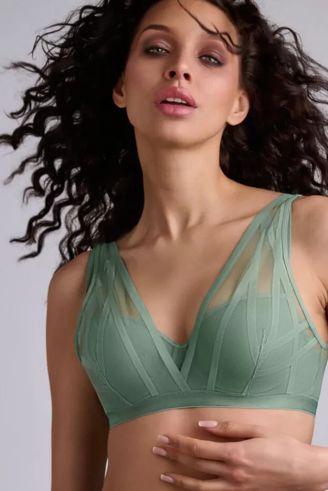 Marlies Dekkers Lingerie the-illusionist-plunge-balcony-bra transparentlightgreen Outlet